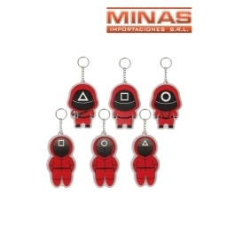 LLAVERO JUEGO DEL CALAMAR $35 CU 12 PCS