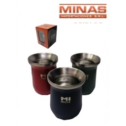 MATE DE ACERO INOXIDABLE EXCELENTE CALIDAD,3 COLORES.