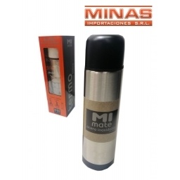 TERMO DE ACERO INOXIDABLE 500ML  EXCELENTE CALIDAD NEGRO