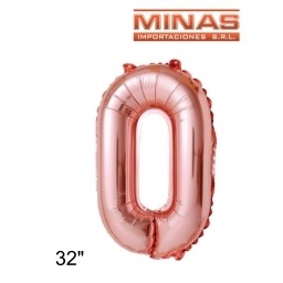 GLOBOS EN FORMA DE NMEROS EN BOLSA INDIVIDUAL 32