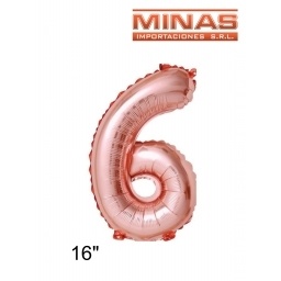 GLOBO EN FORMA DE NMEROS EN BOLSA INDIVIDUAL 16