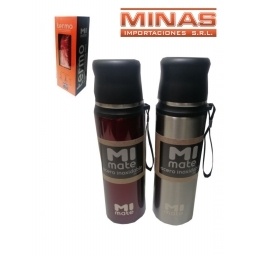 TERMO DE ACERO INOXIDABLE 1L EXCELENTE CALIDAD 2 COLORES