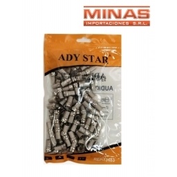 CONECTOR PARA TV RG6 BOLSA DE 100 PCS