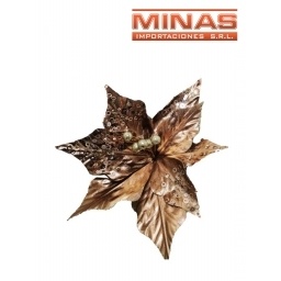 FLOR NAVIDEA X 27 CM, DORADO.