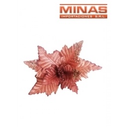 FLOR NAVIDEA X 26 CM, ROSA GOLD.