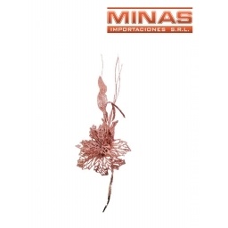 FLOR NAVIDEA X 35 CM, ROSA GOLD.