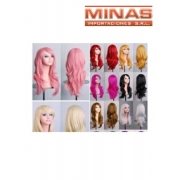 PELUCA  LARGO CON RULOS