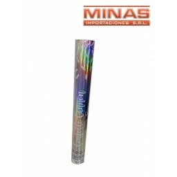 TUBO LANZA CONFETTI DORADO METALIZADO X 40 CM.