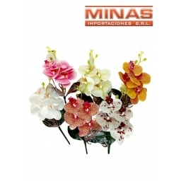 ORQUIDEAS DE 5 RAMAS X 4 FLORES X 40 CM.