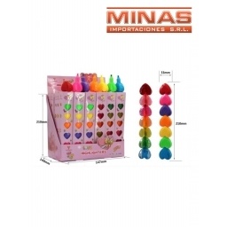 LAPIZ FLUOR VARIOS COLORES $100 CU 30 PCS