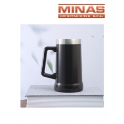JARRA AC. INOX, TERMICA DE 710 ML, NEGRA
