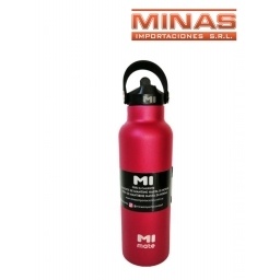 BOTELLA TERMICA DE ACERO MANTIENE EL FRIO POR 24 H 500 ML, UVA.