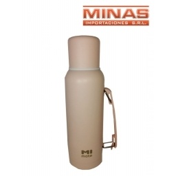 TERMO DE ACERO INOXIDABLE 1L EXCELENTE CALIDAD ,ROSADO.