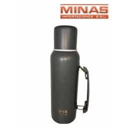 TERMO DE ACERO INOXIDABLE 1L EXCELENTE CALIDAD,GRIS.