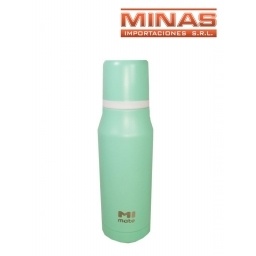 TERMO DE ACERO INOXIDABLE X  750 ML EXCELENTE CALIDAD,VERDE AGUA.