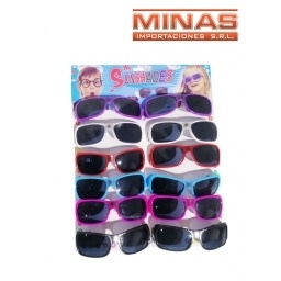 GAFAS INF. TELA ARAA X 12 UND, DE COTILLON $25 CU .