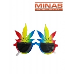 GAFAS HOJAS MULTICOLORES, DE COTILLON.