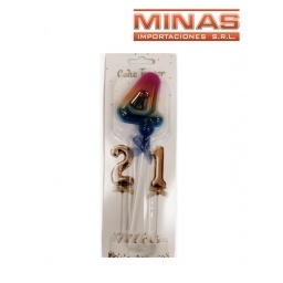 CAKE TOPPER N 4, TORNASOLADO.