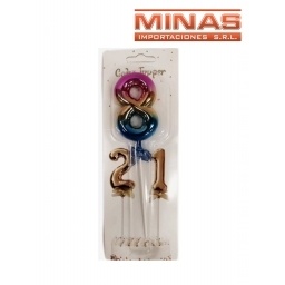 CAKE TOPPER N 8, TORNASOLADO.