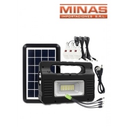 KIT DE ILUMINACION SOLAR + RADIO USB.