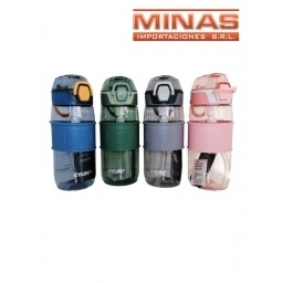 BOTELLA SPORT EYUN X 550 ML, 4 COLORES .