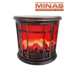 LUZ DECORATIVA  LED EFECTO LLAMA DE FUEGO 45 CM X 42CM,ESTUFA.