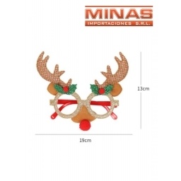 GAFAS NAVIDEAS X 12  UND,CON RENOS,  $40 CU,