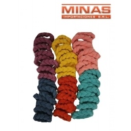 COLITA TRENZADAS X 50 UND,TON. OCRES, C/U $ 3.