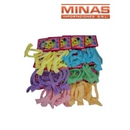 COLITA CON MOA,3 UND  X 12 PCS,PASTEL,C/U $ 3,80.