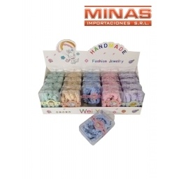 DISPLAY COLITAS SURTIDAS DE TELA X 20 CAJITAS, $ 70 CU.