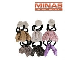 COLITAS NUDO LISO CON DORADO X 12 UND, $ 44 CU.