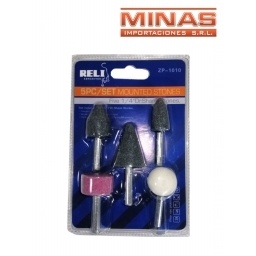 SET DE 5 PIEDRAS MONTADAS.