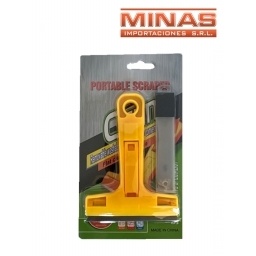 RASPADOR PARA VIDRIO + HOJAS AC. INOX.