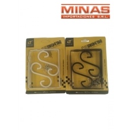 ESCUADRA DECORATIVA X 2 UND. NEGRA,14 CM  X 11 CM.