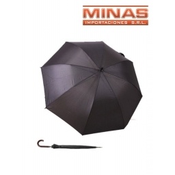 PARAGUA AUTOMATICO NEGRO X 60 CM, 8 VARILLAS.