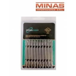 PUNTEROS ATORNILLADORA PZ2, X 10 PCS, 2 PUNTAS.