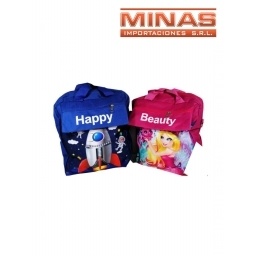 MOCHILA O BOLSO CON BOLSILLO DE NIO, 6 DISEOS.