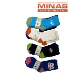 MEDIAS PARA NIO CON DISEOS X 12 PARES,$30 C/U.