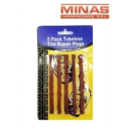 TIRAS DE GOMA P. REPARAR NEUMAT. X 5 UND