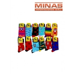 MEDIAS ESTAMPADAS X 12 PARES DIFERENTES DISEOS, $  75 CU.