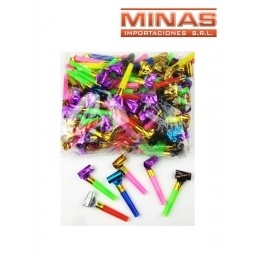 CHIFLES PARA FIESTAS DE 20 CM X 100 UND.