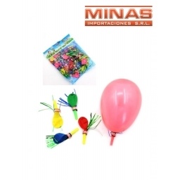 CHIFLES CON GLOBO X 50 UND.