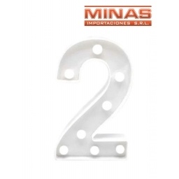 NUMERO LED A PILA ,DOS.