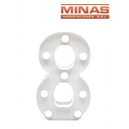 NUMERO LED A PILA ,OCHO.