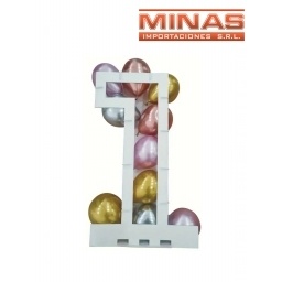 SOPORTE MOSAICO DE GLOBOS X 75 CM ,N 1.