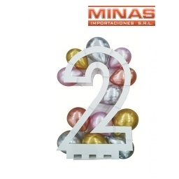 SOPORTE MOSAICO DE GLOBOS X 75 CM ,N 2.