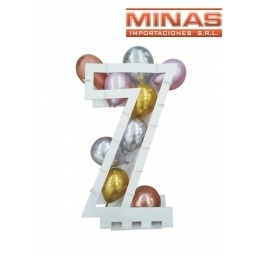 SOPORTE MOSAICO DE GLOBOS X 75 CM ,N 7.