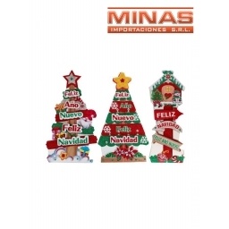 COLGANTE NAVIDEO X 42 CM,3 DISEOS.