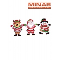 COLGANTE NAVIDEO X 35 CM,3 DISEOS.