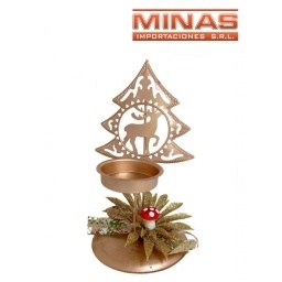 CANDELABRO ARBOLITO X 15 CM,DE METAL.